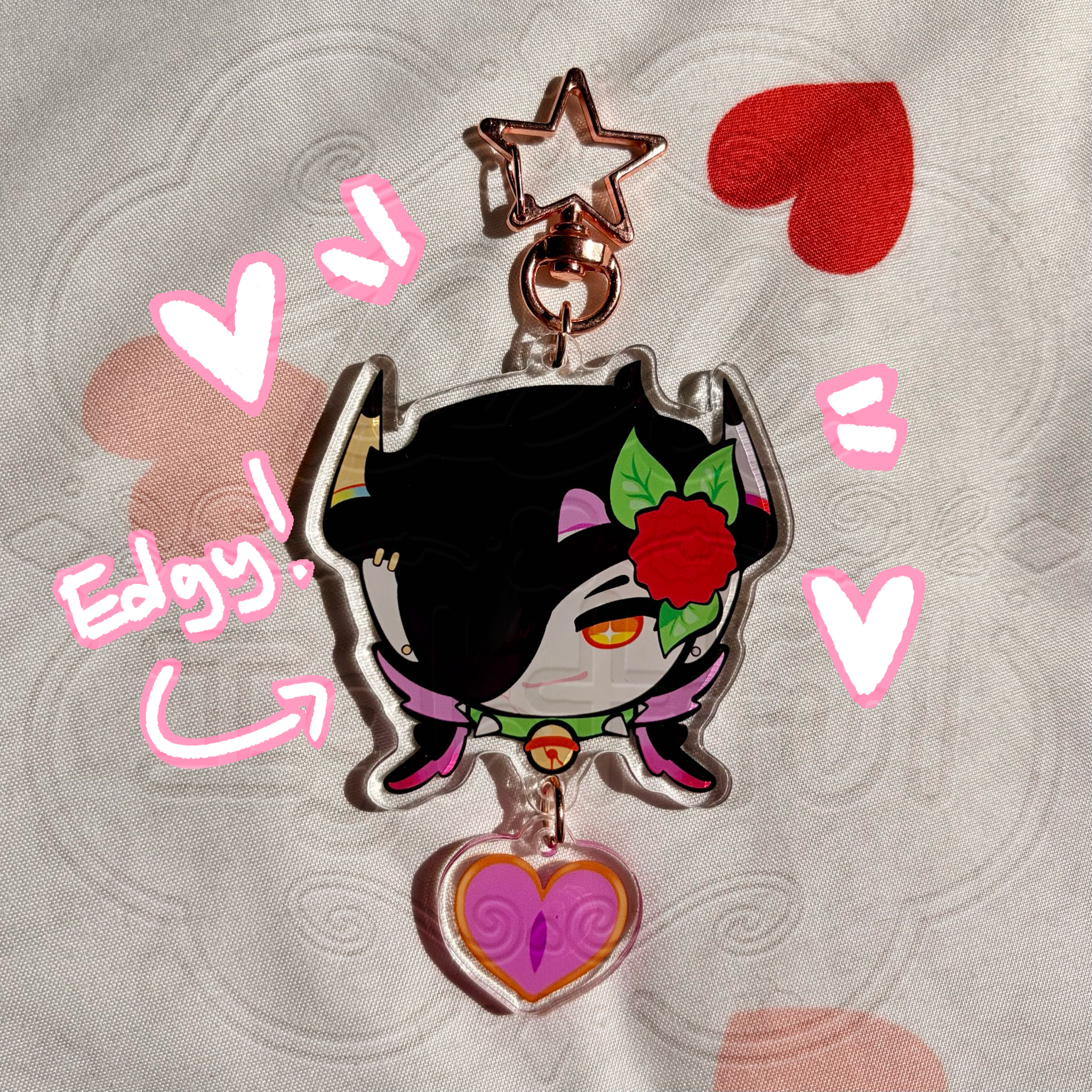 Dahlia NocturinSMP Connection Acrylic Keychain!