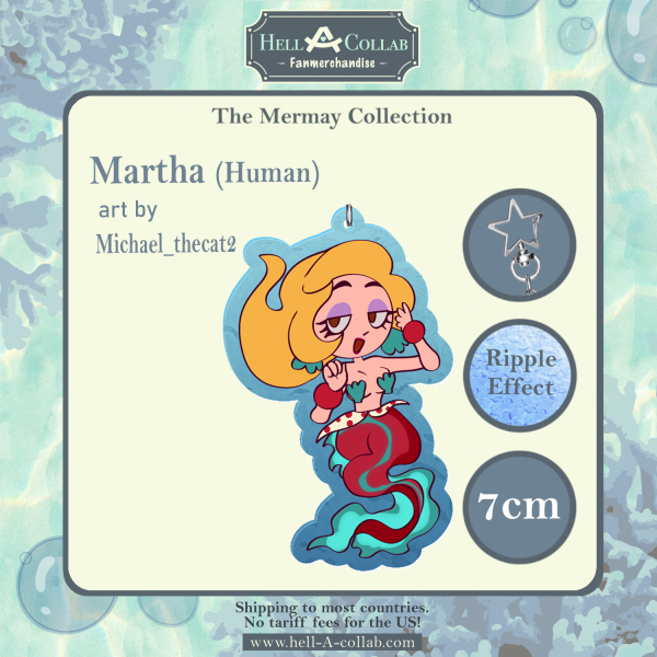 Martha – keychain – Hellacollab Mermay Collection