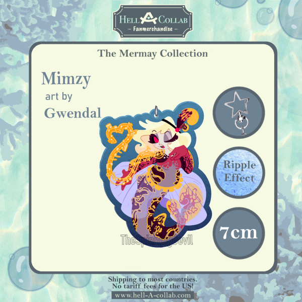 Mimzy - Ripple Keychain - Hellacollab Mermay Collection