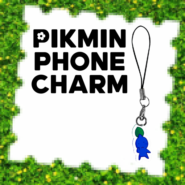 Blue Pikmin Phone Charm