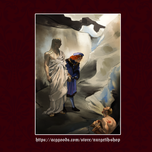 "Marimand as Dante and Virgil in Hell" Art Print