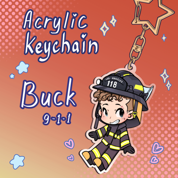 Buck 911 Acrylic Keychain
