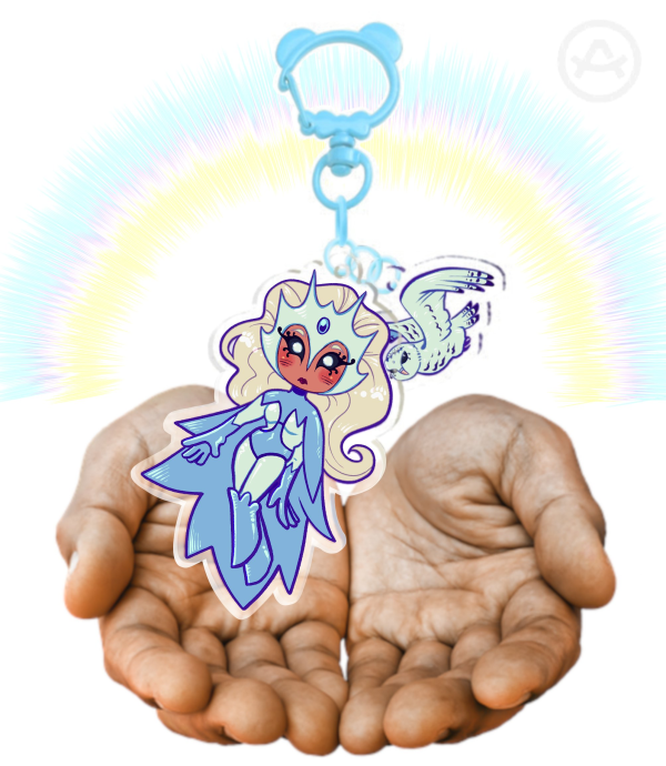 Snowbird Acrylic 2-Piece Charm