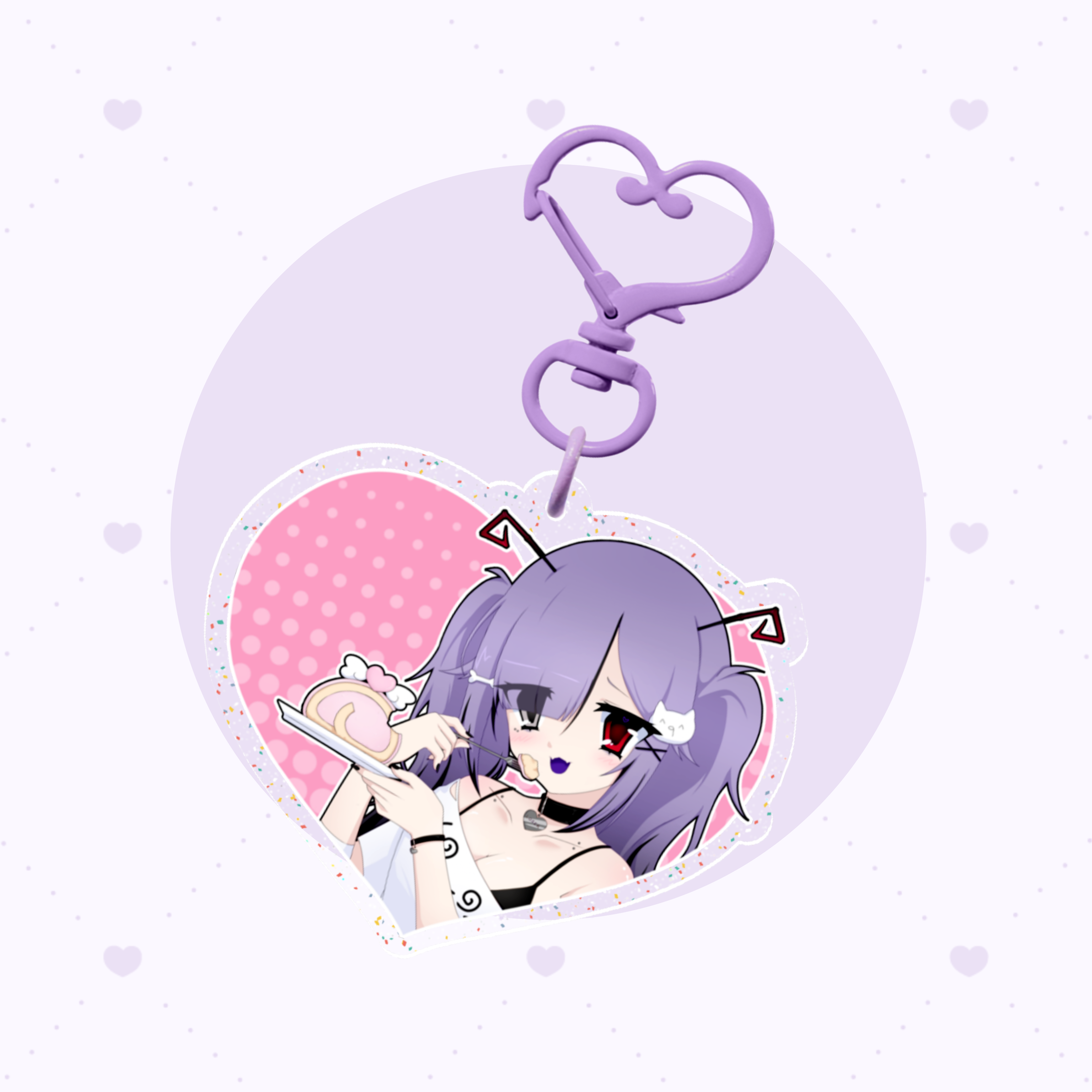 ʚ mikumo cake keychain ɞ