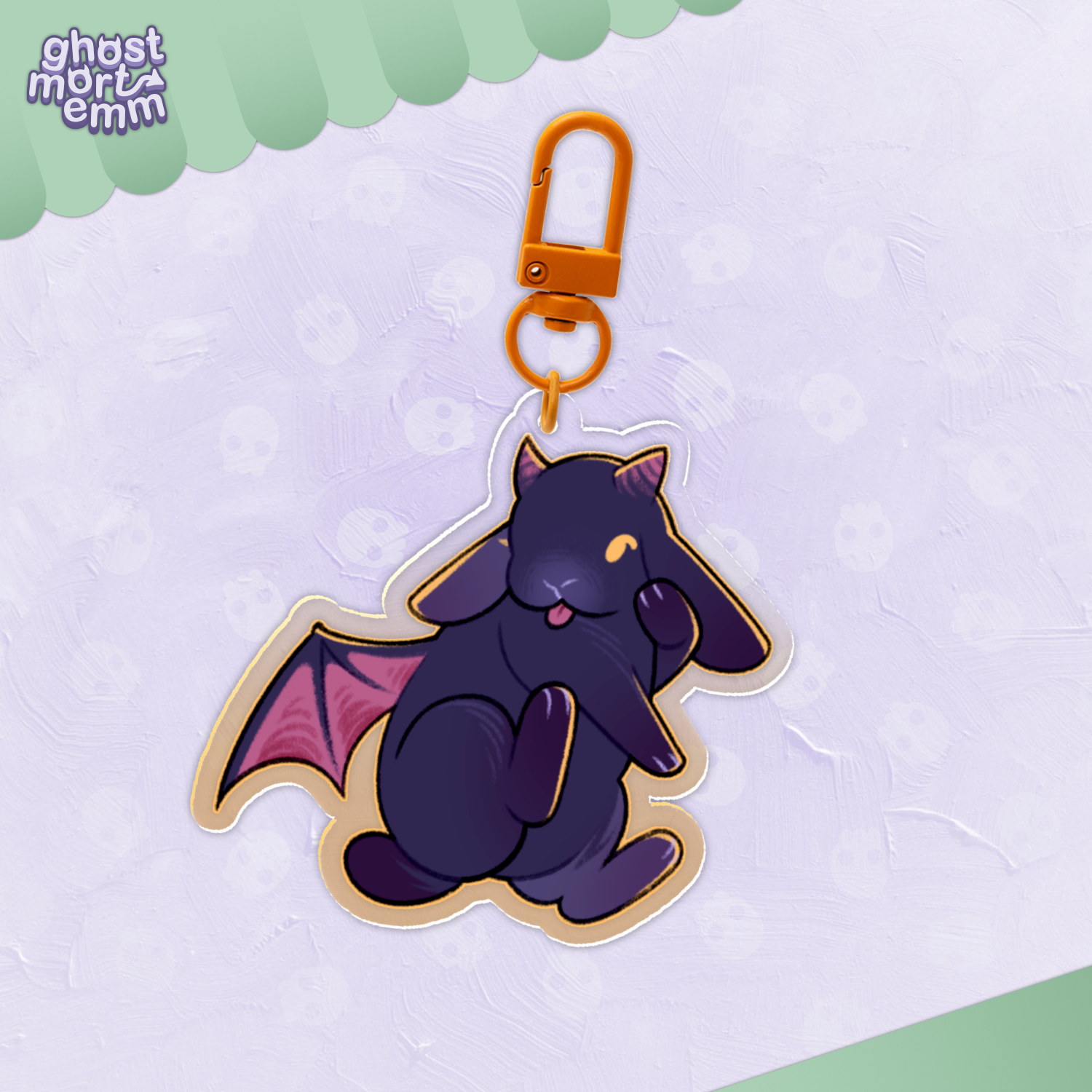 Devil Bunny Keychain