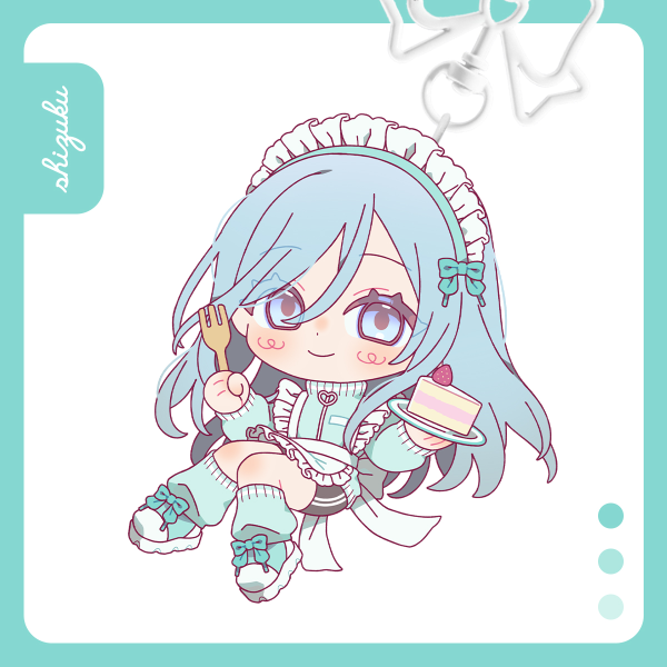 PRSK MAID Shizuku Keychain