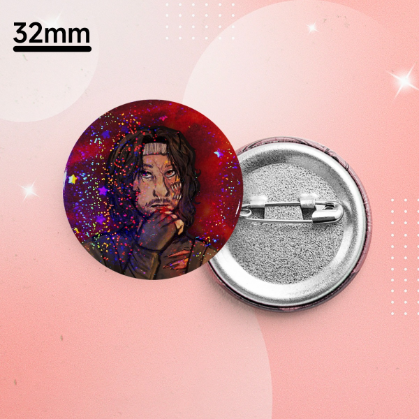 Simon Iron Lung (Mutated) Holographic Pinback Button - 32mm