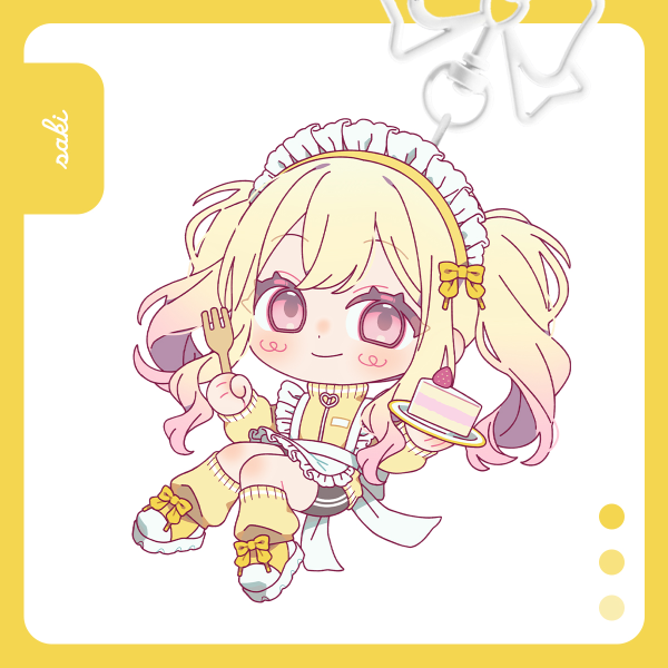 PRSK MAID Saki Keychain