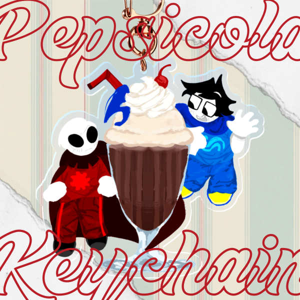Pepsicola Soda Float Keychain