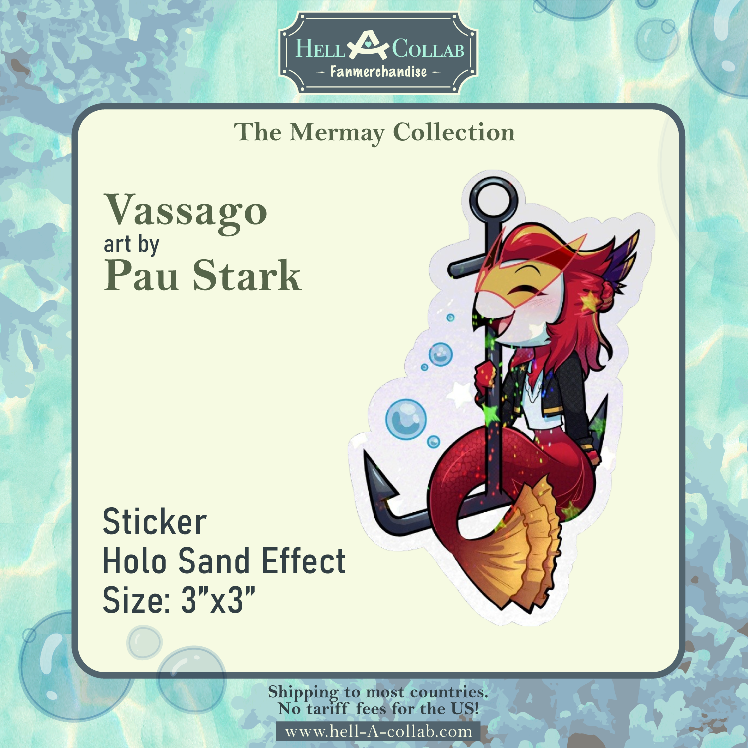 Vassago – Sticker – Hellacollab Mermay Collection