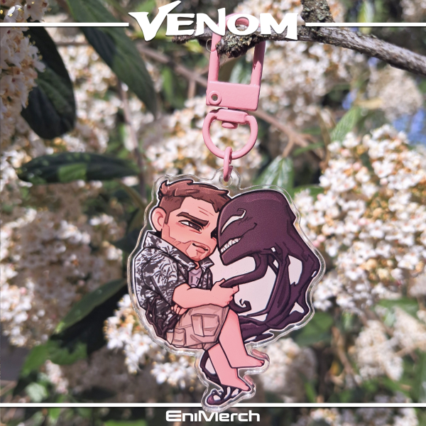 Venom and Eddie Symbrock Acrylic Keychain