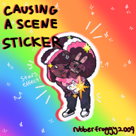 Causing A Scene - Scene Girl Sticker