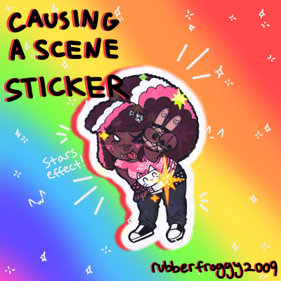 Causing A Scene - Scene Girl Sticker