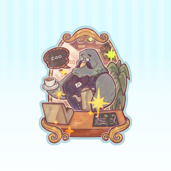 Brewster's Coffee (sticker) - FAN ART