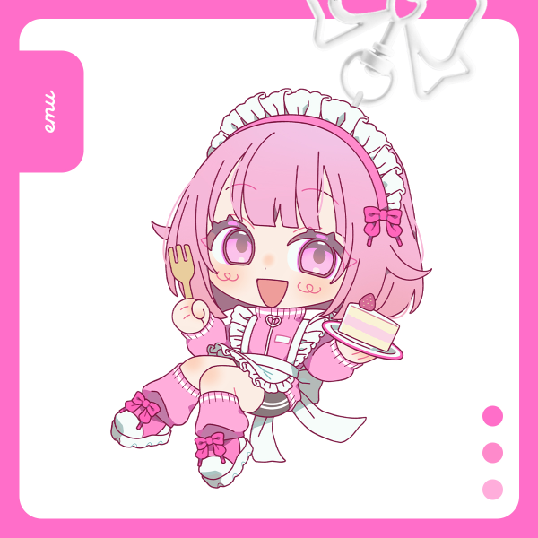 PRSK MAID Emu Keychain