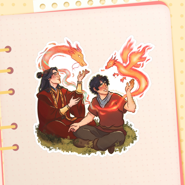 Zuko & Merlin Die Cut Stickers