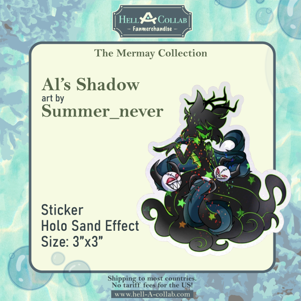 Alastor's Shadow – Sticker – Hellacollab Mermay Collection