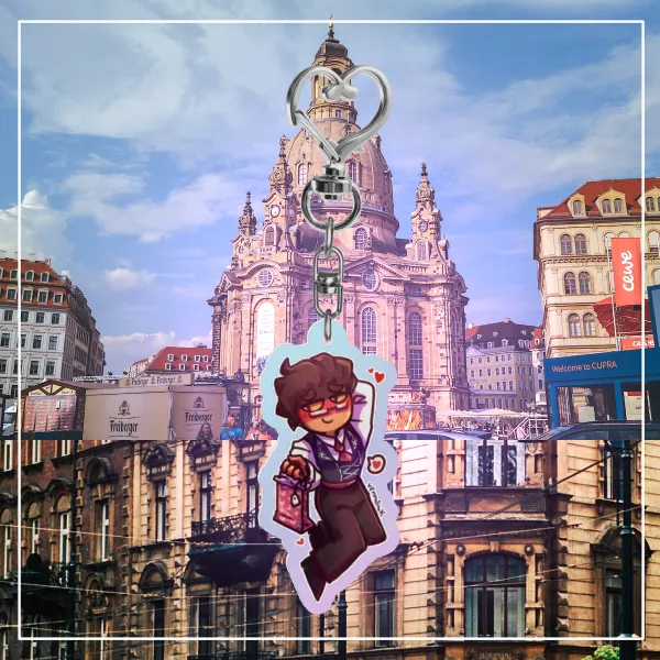 Alemania Rainbow Acrylic Keychains