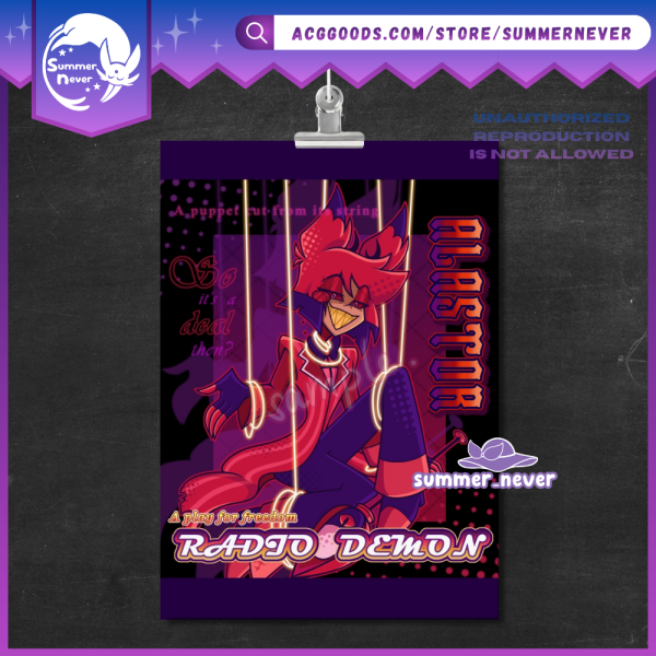 Alastor [Hazbin Hotel] A4 Poster