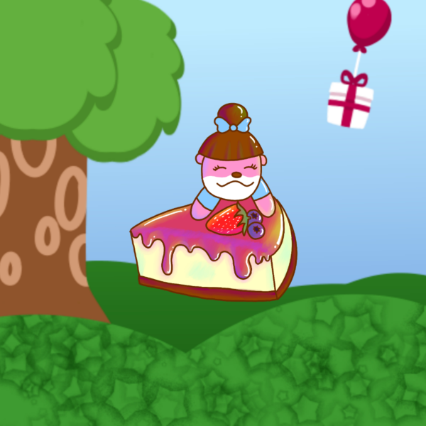 Lottie from animal crossing sticker