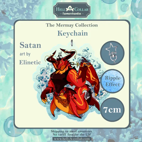 Satan - Keychain - Hellacollab Mermay Collection