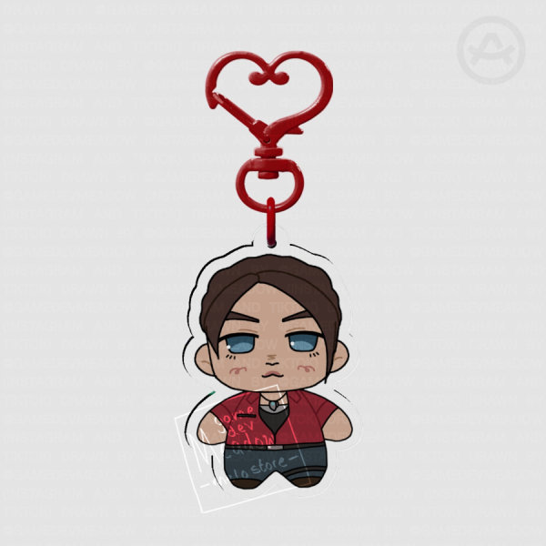 Claire Redfield Resident Evil 2 Remake Acrylic Keychain