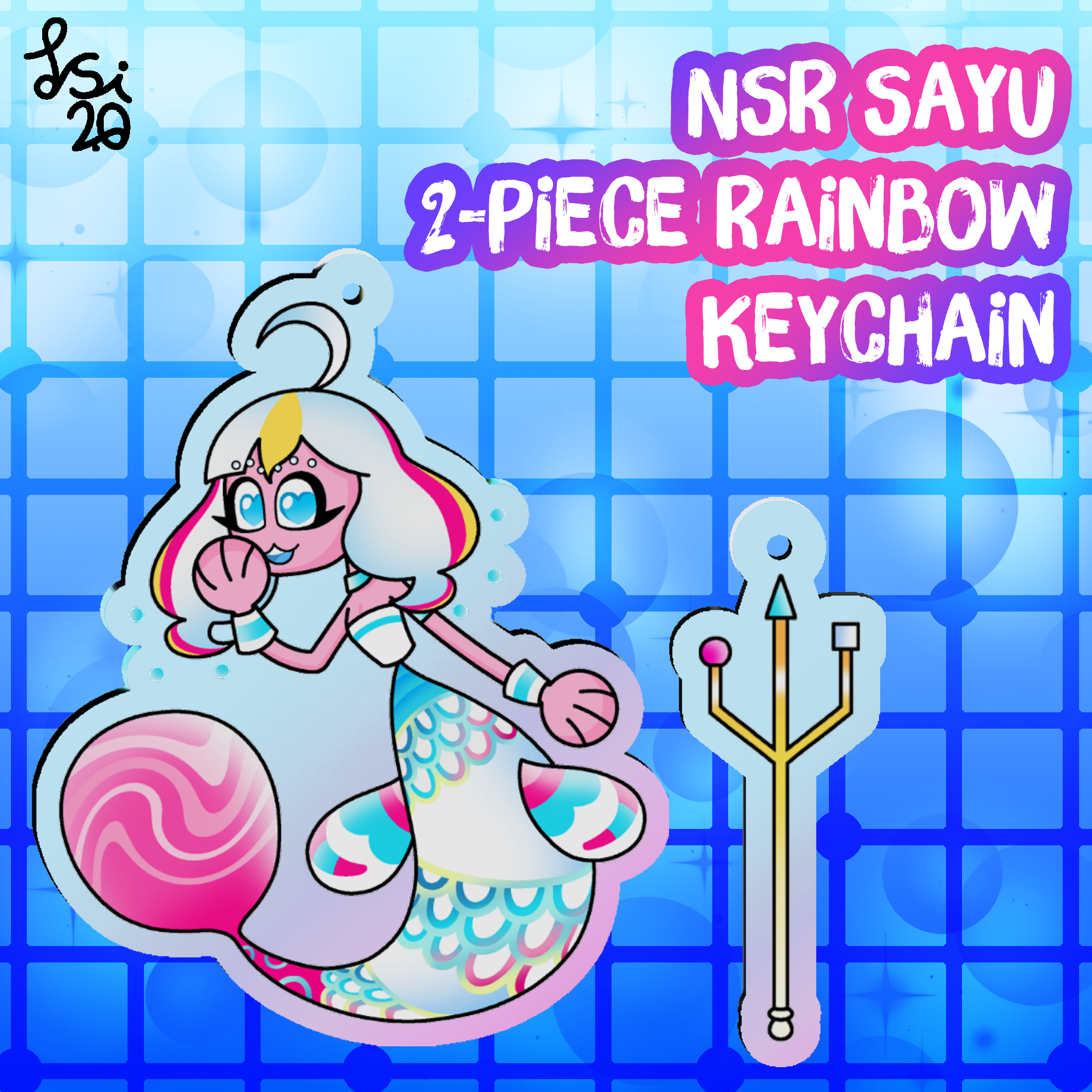 NSR Sayu Rainbow 2-Piece Keychain