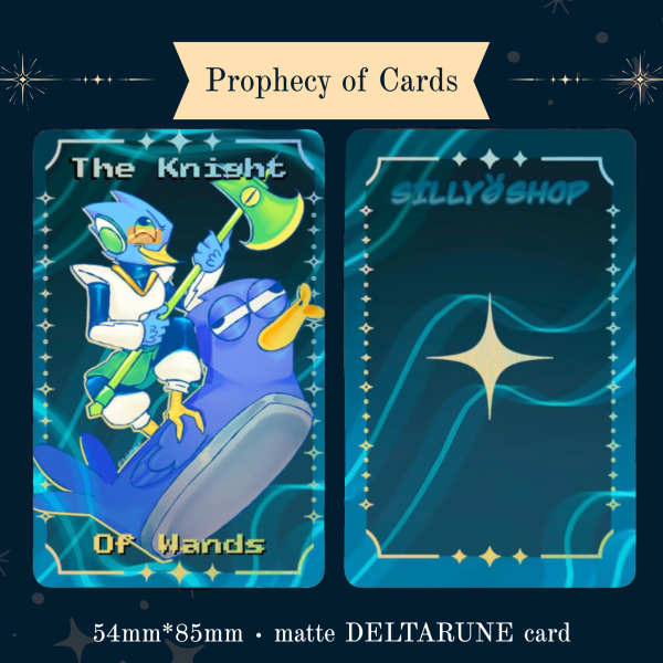The Knight of Wands: Birdly ✦ Holo card