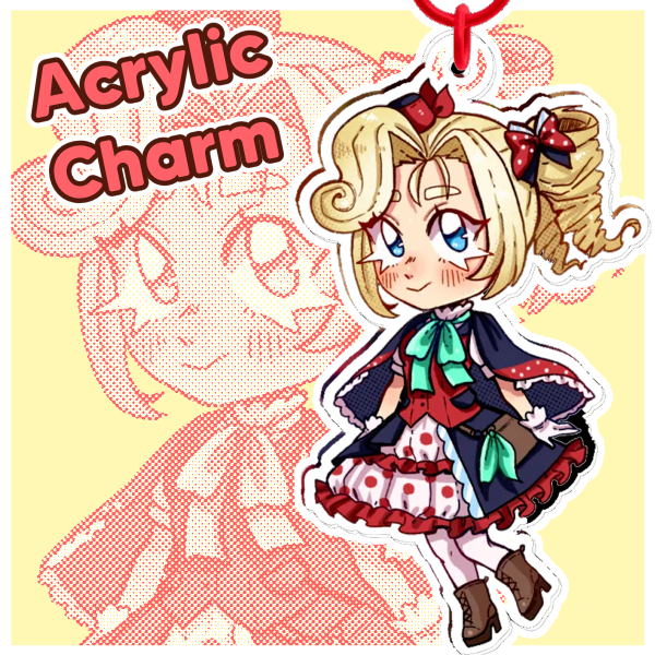 Victoria Roman Acrylic Keychain