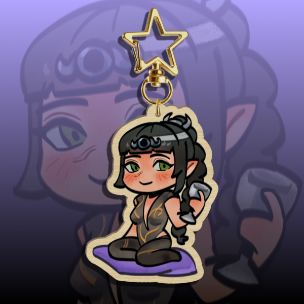 Shadowheart Wood Keychain