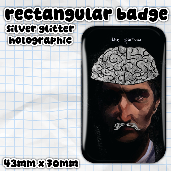 The Sparrow (Lawrence Arabia) - Holographic Rectangular Badge