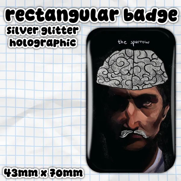 The Sparrow (Lawrence Arabia) - Holographic Rectangular Badge