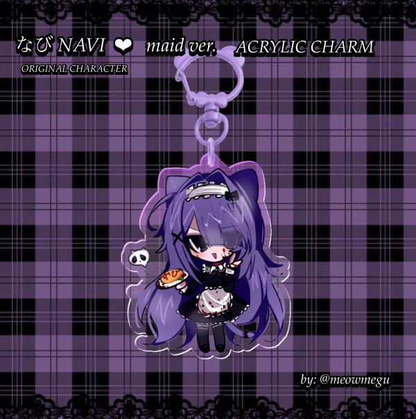 ♡ Original Character NAVI.EXE ERROR - Acrylic Charm - by: meowmegu ♡