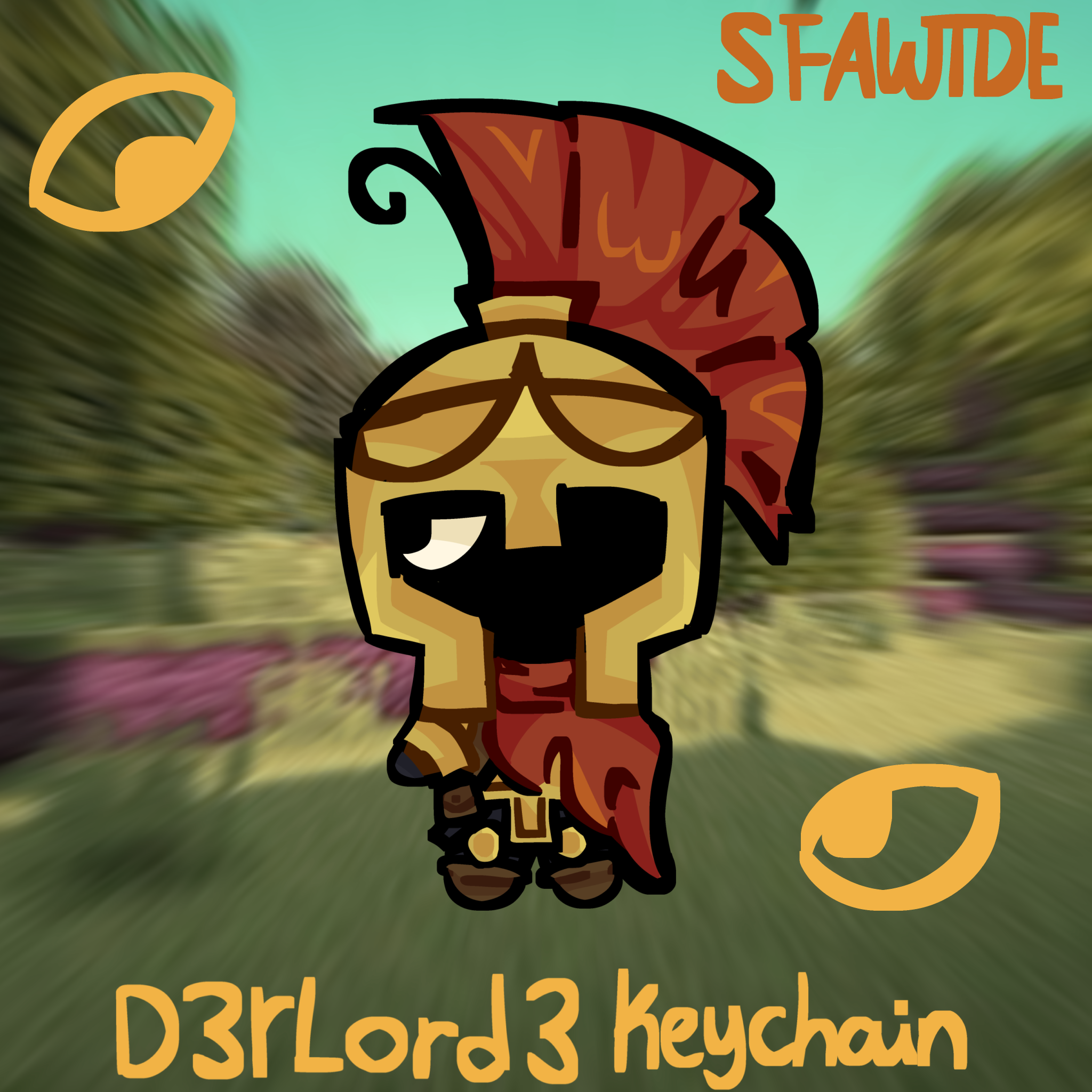 D3rLord3 Acrylic Keychain