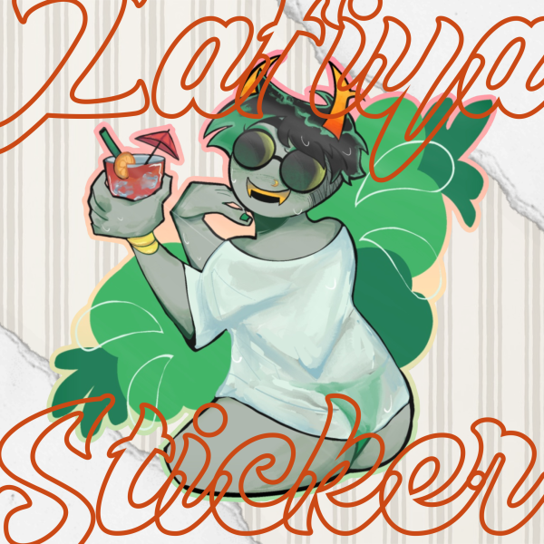 Beach Zafiya Sticker