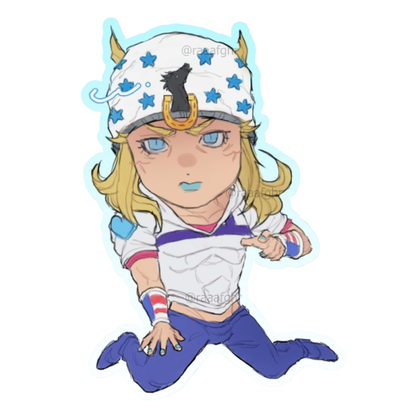 Johnny Joestar (JJBA Steel Ball Run) Sticker v1 (4in)