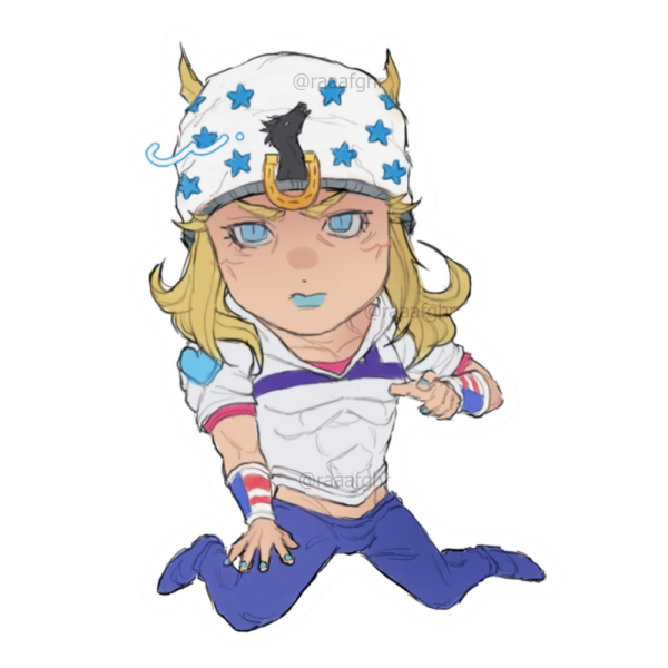 Johnny Joestar (JJBA Steel Ball Run) Sticker v1 (3in)