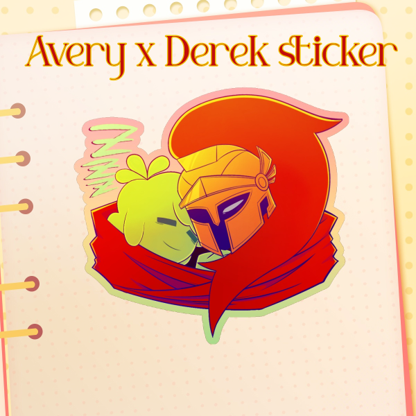 Avery & Derek huddle sticker - Minecraft SFAWTDE