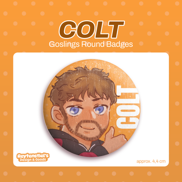 Colt Seavers Round Badges Pins
