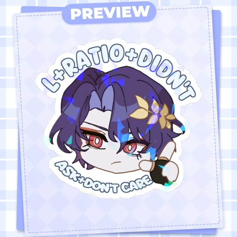 Ratio Sticker L + Dr. Ratio Sticker | Honkai Star Rail by alkalamity - ACGGOODS
