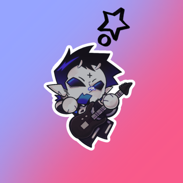 Chibi Wes Borland Clear Acrylic Keychain