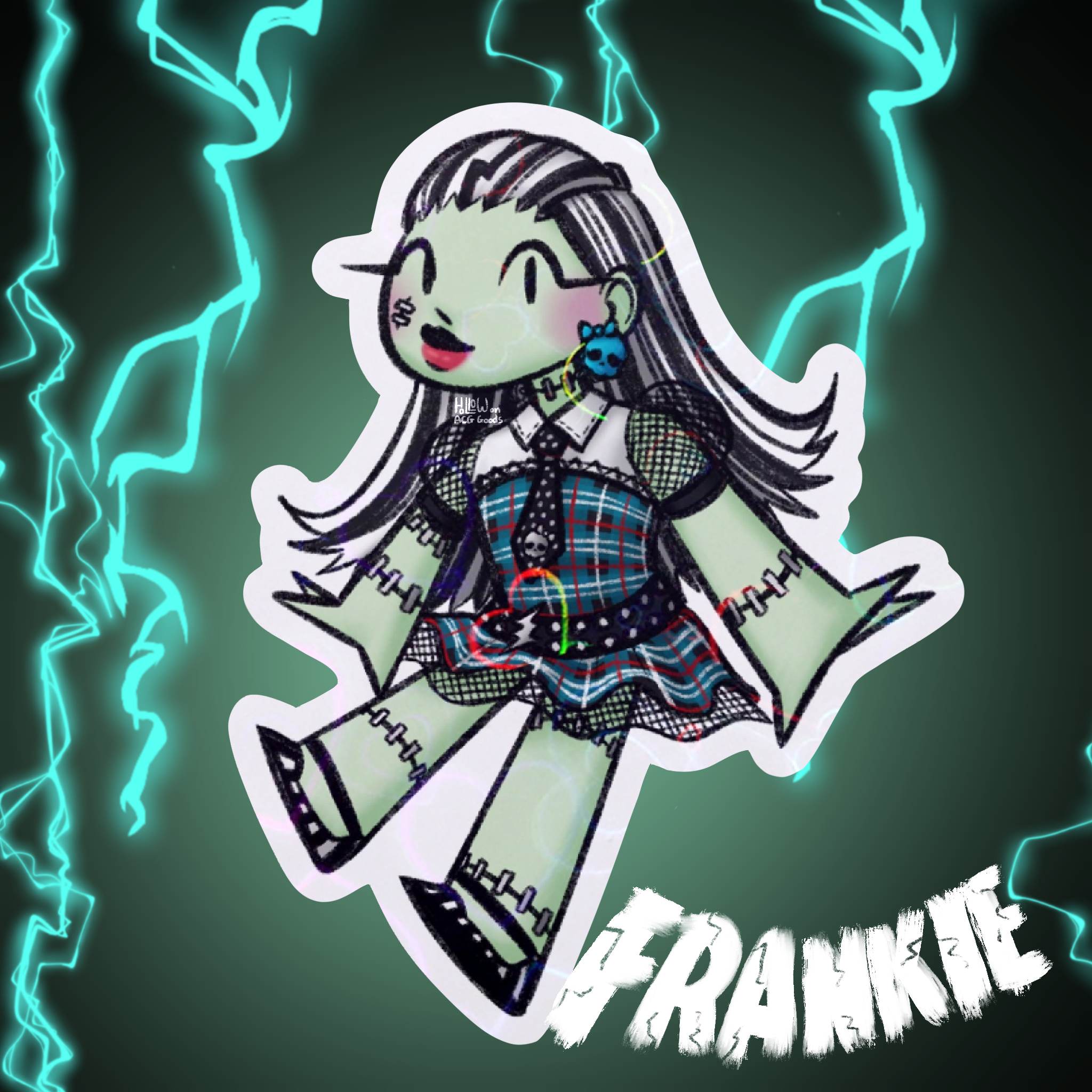 Frankie MH G1 Holo Heart Sticker