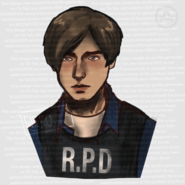 Leon Kennedy Resident Evil 2 Remake Sticker
