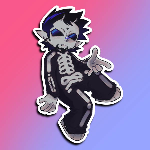 Wes Borland Die Cut Sticker