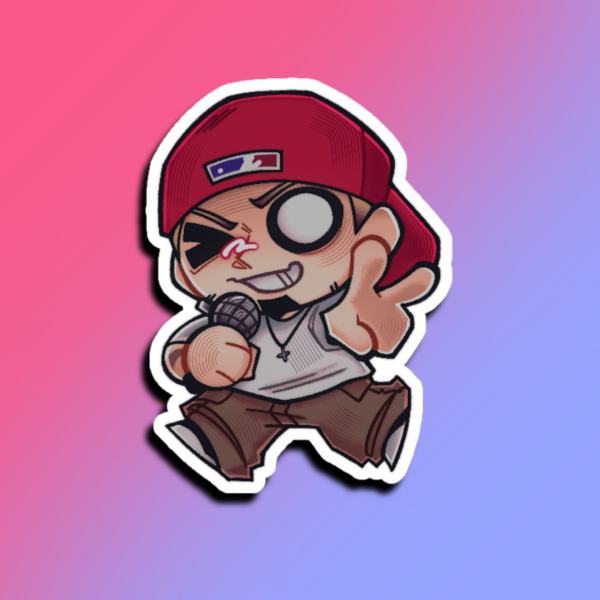 Chibi Fred Durst Die Cut Sticker