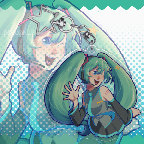 Vocalois | Hatsune Miku keychain