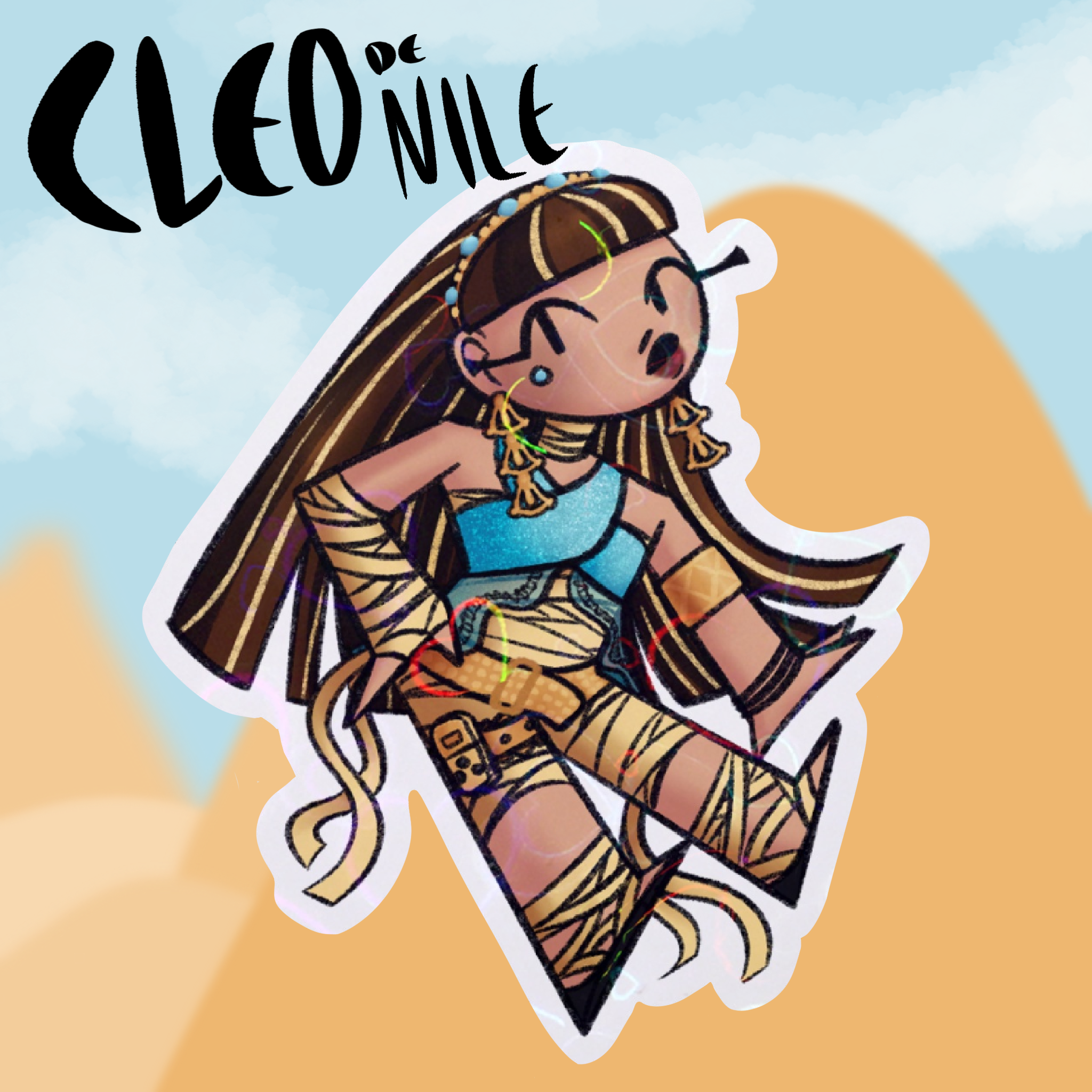 Cleo MH G1 Holo Heart Sticker