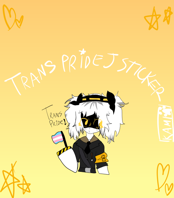 Trans J (MtF) Trans Pride Murder Drones Sticker ⭐