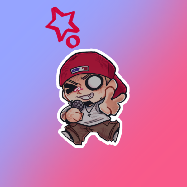 Chibi Fred Durst Clear Acrylic Keychain