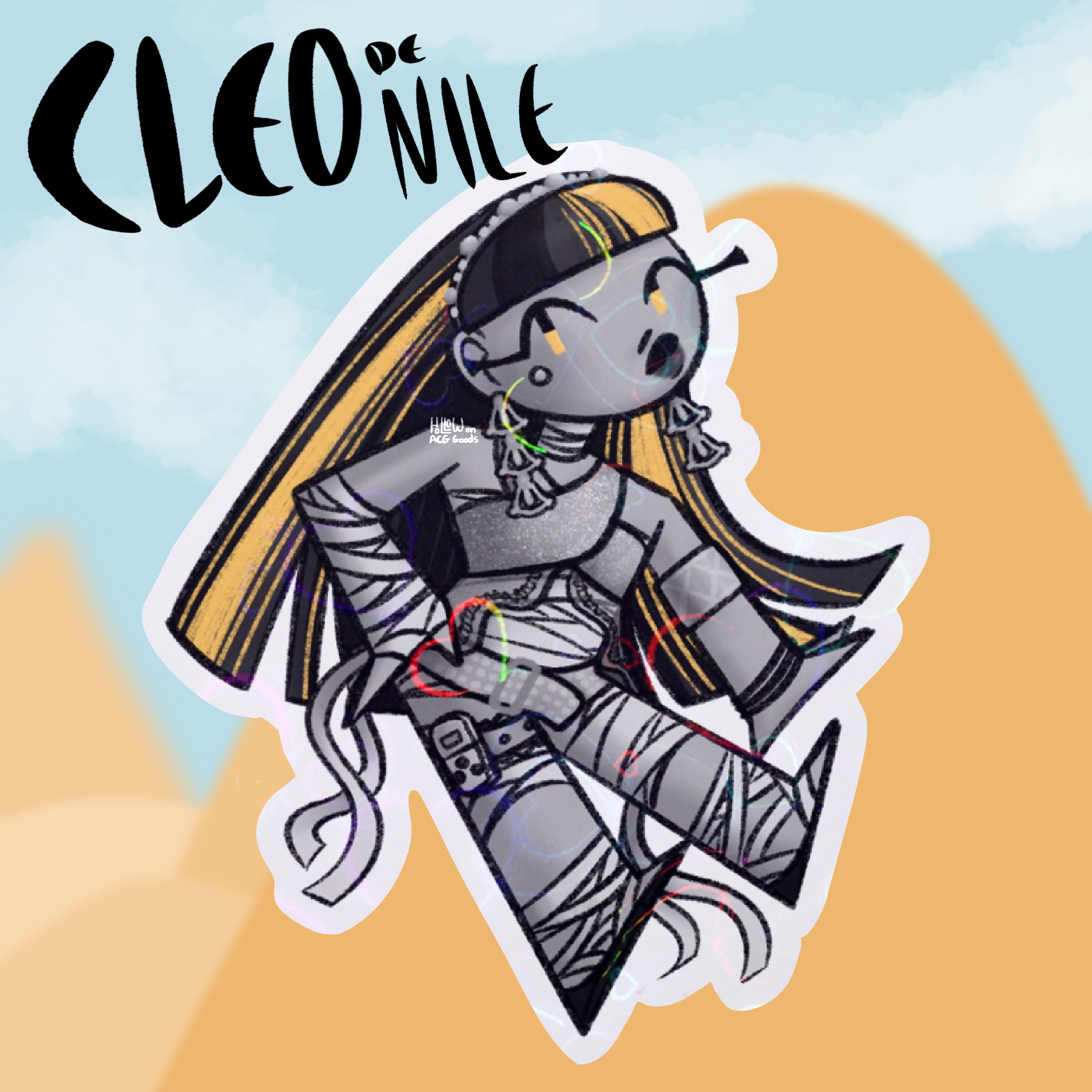 Cleo Reel Drama MH G1 Holo Heart Sticker